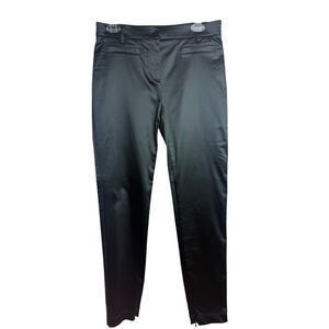 D&G Dolce and Gabbana Black Satin Pants Sz. 42 (US 6)